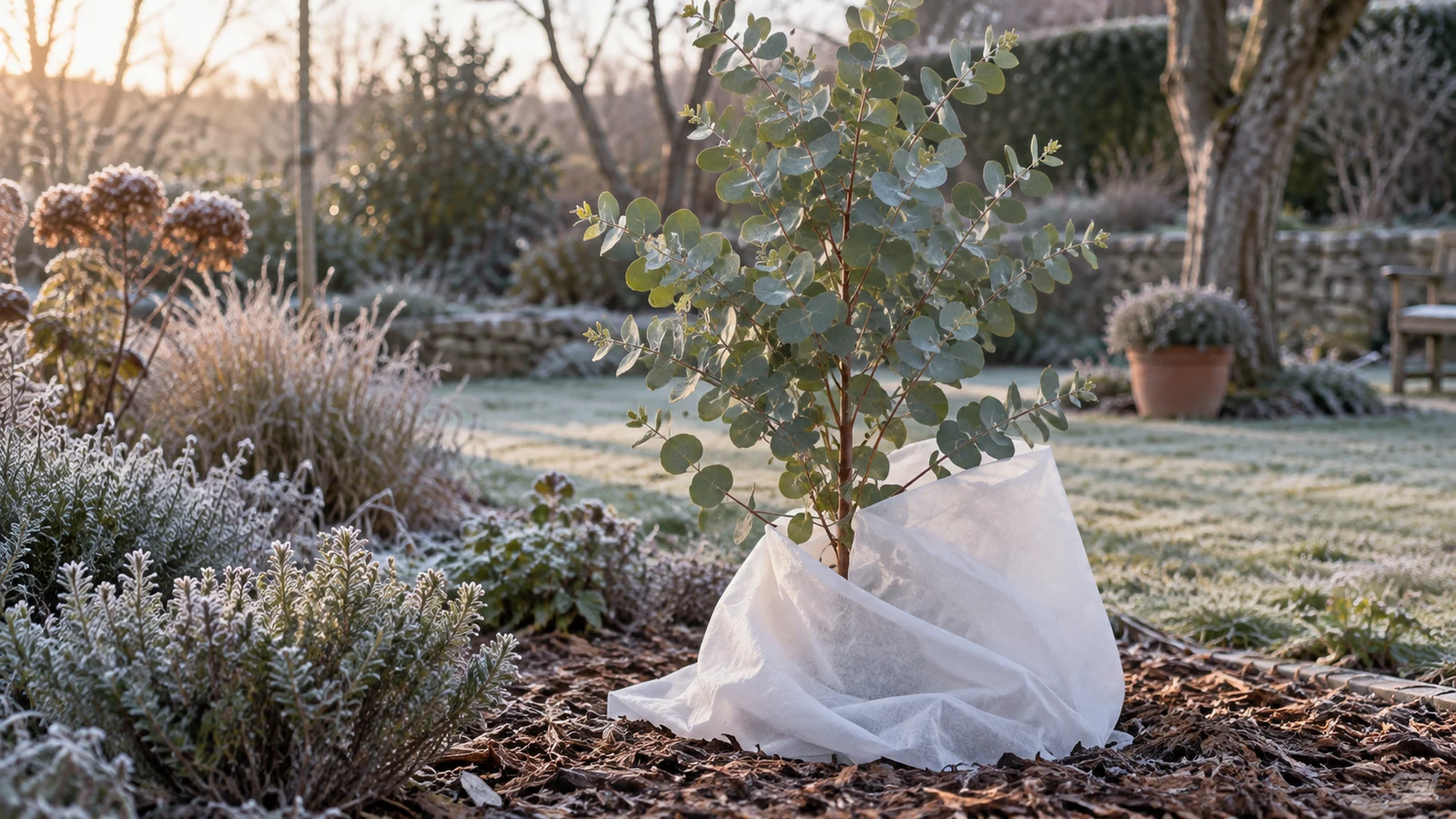 Ambiance naturelle en lien avec Eucalyptus gunnii