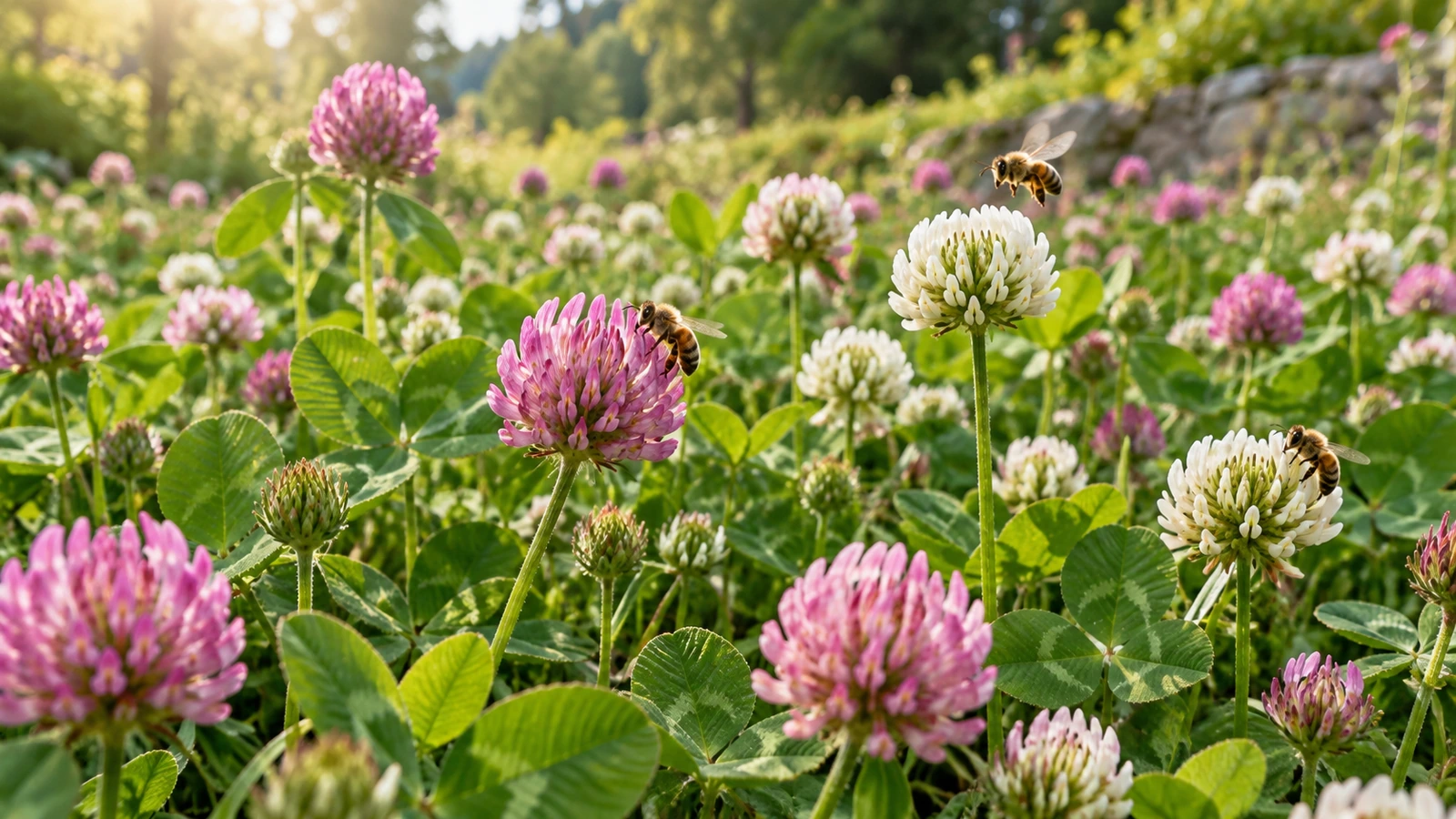 Illustration principale autour de Fleur de trèfle