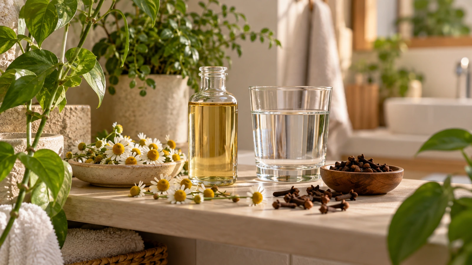 Ambiance naturelle en lien avec Quelles huiles essentielles utiliser pour soulager un aphte rapidement