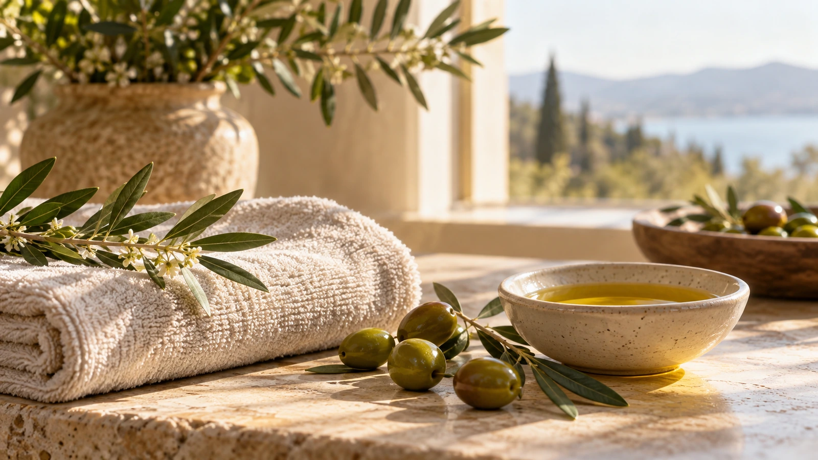 Ambiance naturelle en lien avec Olive soin