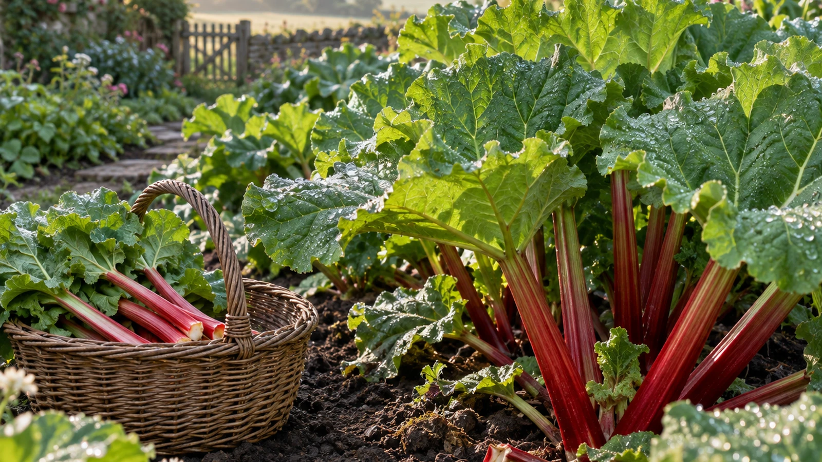 Ambiance naturelle en lien avec Rhubarbe